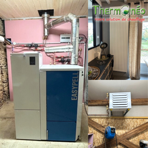 Installateur chaudière Toulouse, pose de chaudière à pellets, solution de chauffage pour le professionnel et le particulier - Thermonéo Energies